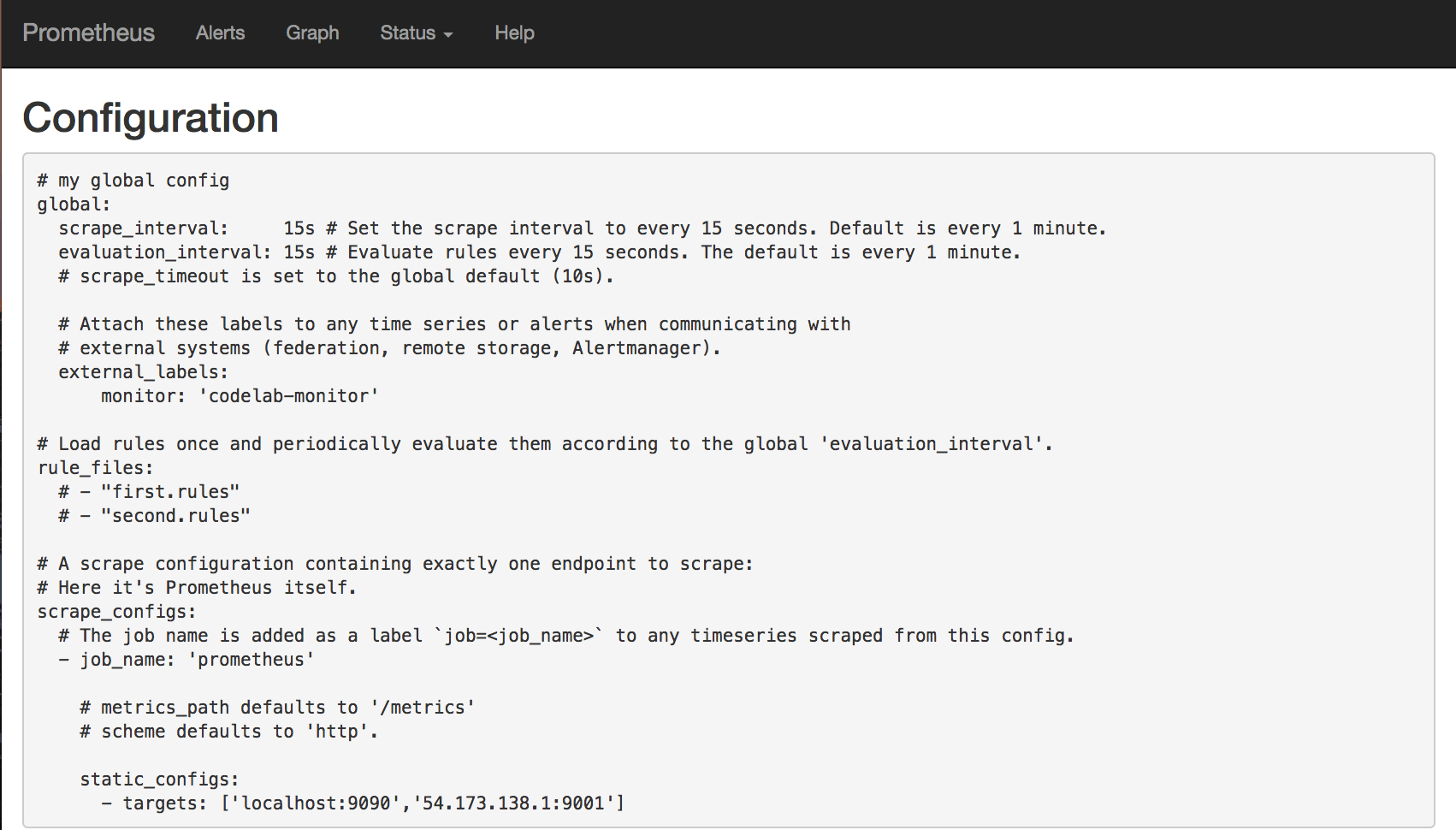 Prometheus Config File Prometheus Config File