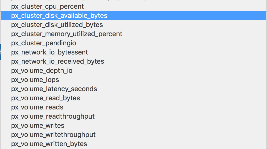 PX Metrics in Prometheus Portworx Metrics in Prometheus